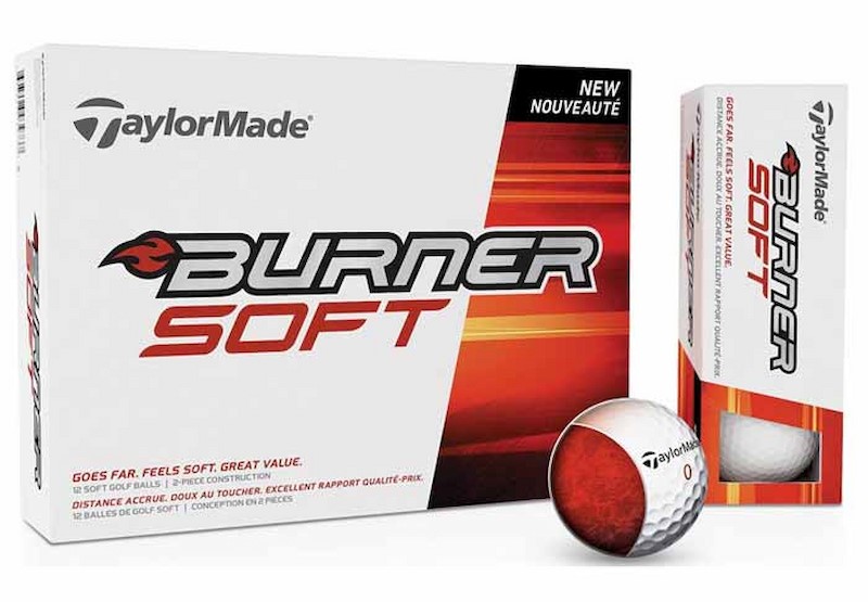 Bóng golf TaylorMade Burner Soft có trọng lượng nhẹ, cho cú đánh xa và đẹp mắt hơn