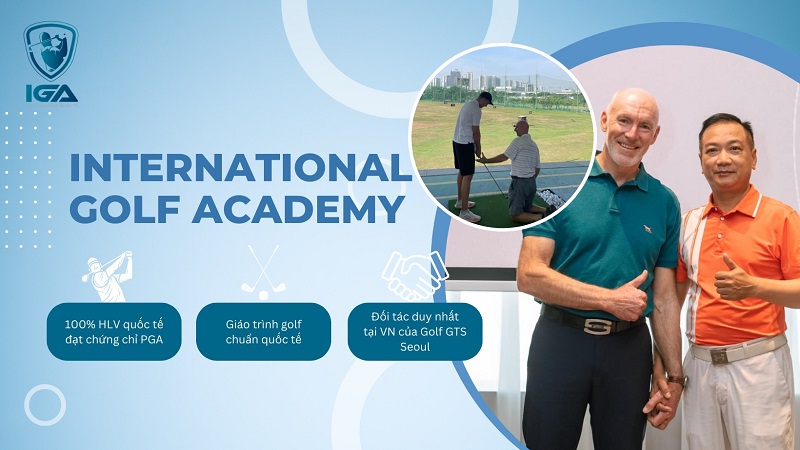 IGA là học viện golf quốc tế, đào tạo bài bản