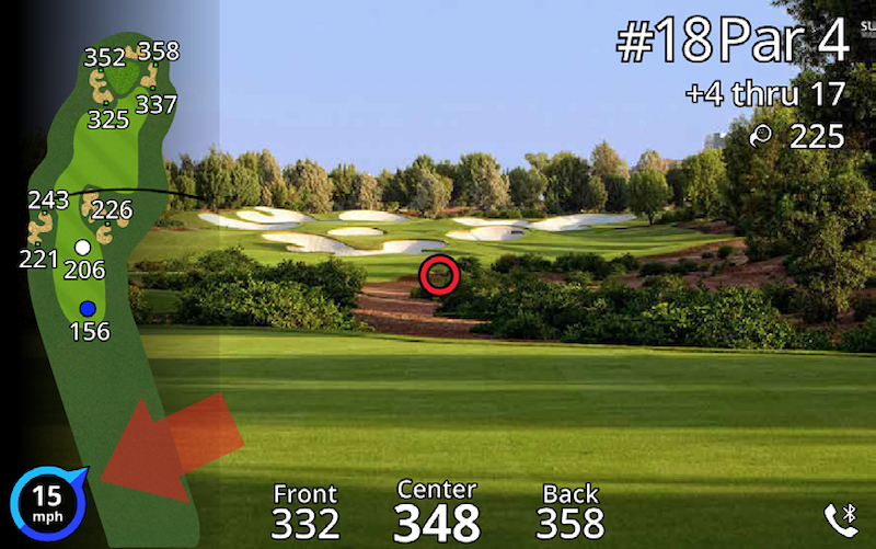 Sử dụng Garmin Z82 giúp golfer thực hiện cú đánh bóng chuẩn xác hơn