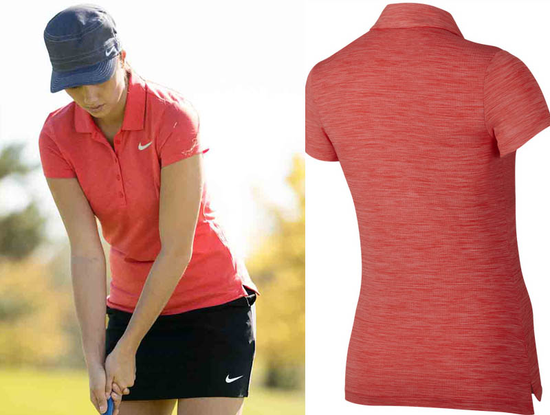 Phom dáng áo golf cộc tay nữ của Nike màu sắc đẹp, dễ phối đồ