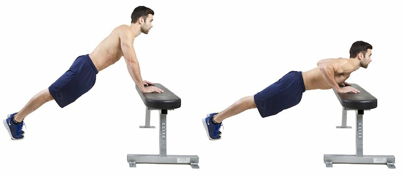 Incline push up là một trong những bài tập thể dục phù hợp với những golfer newbie