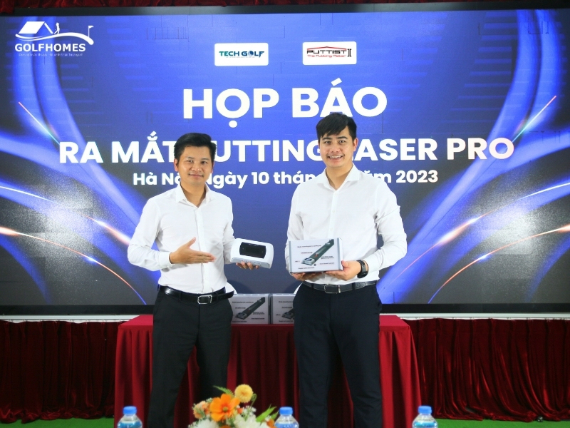 Họp báo ra mắt thảm tập Putting Laser Pro do Techgolf tổ chức