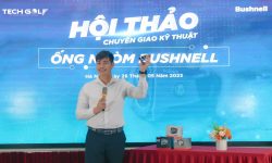 Giám đốc điều hành Techgolf - Mr. Nguyễn Tuấn Anh trực tiếp trải nghiệm model Bushnell Pro X3+