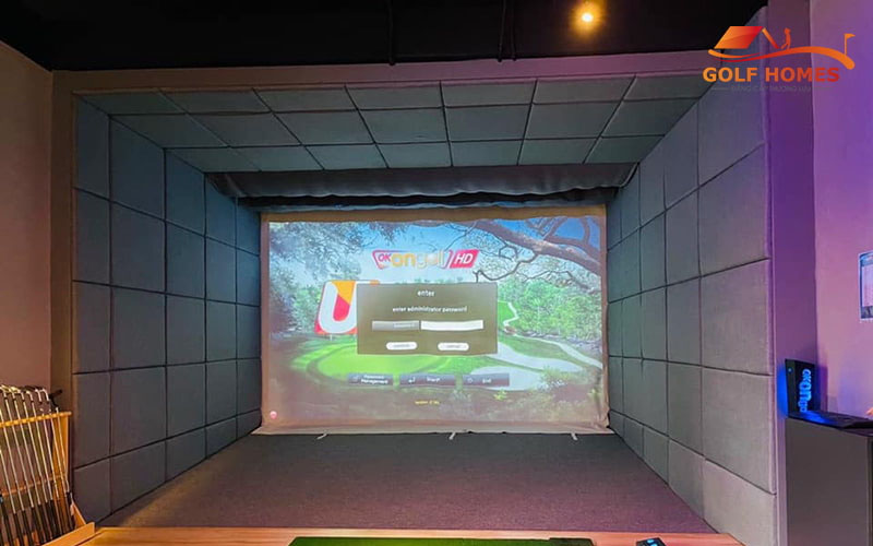 Gói lắp đặt phòng golf 3D sẽ gồm các công nghệ, trang bị và nội thất